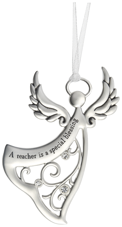 Silver Ornament - A Teacher is a Special Blessing