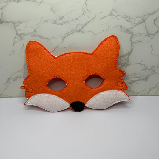 Handcrafter Felt fox mask for pretend play by kids