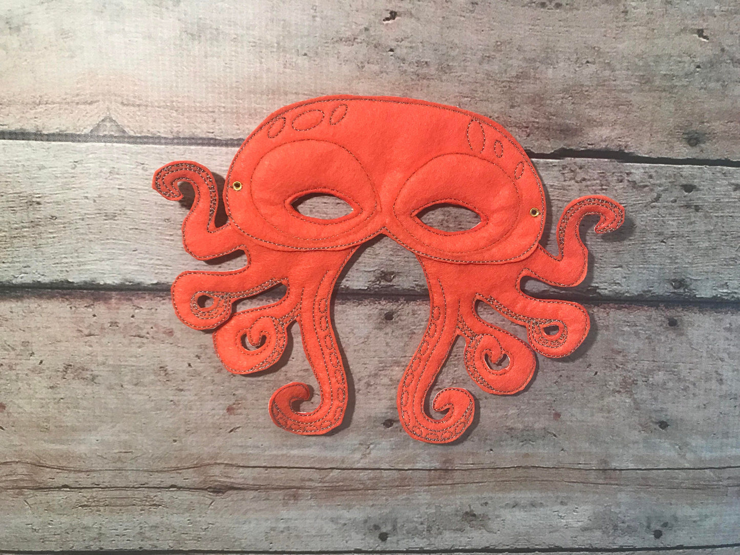 Handcrafted Pretend play felt octopus mask for kids