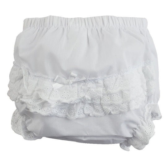 Ruffled underpants-white