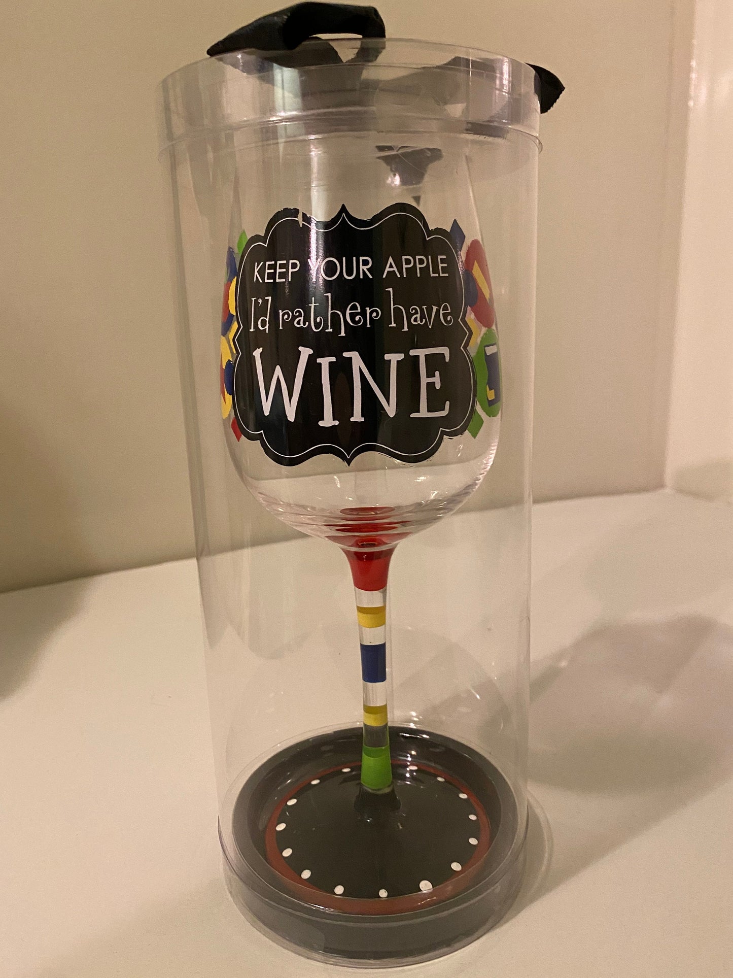 Keep Your Apple Wine Glass