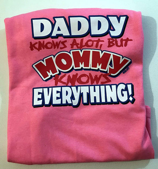 Kids Daddy Know Alot T-shirt, Size 4/5