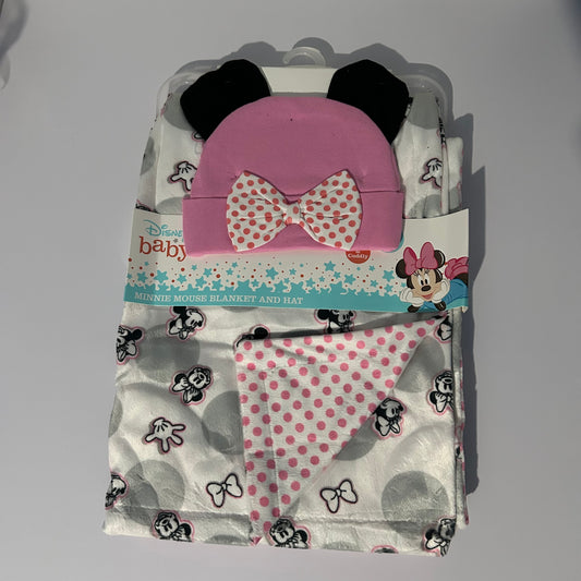 Minnie Mouse Blanket and Hat Set