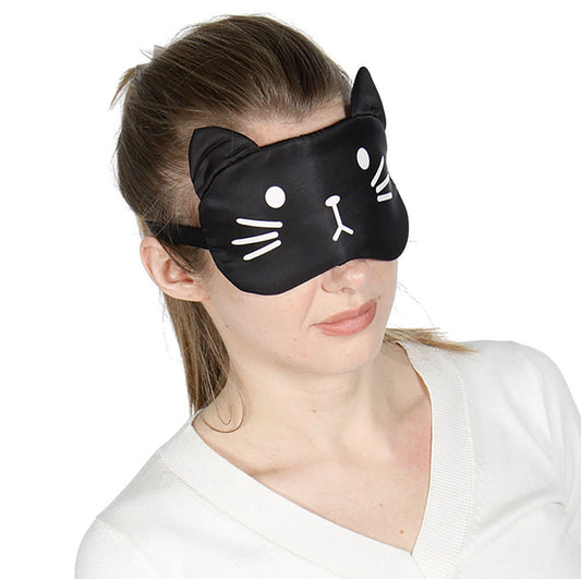 Cool Gel Eye, Soothing Mask - Black Cat, Sleep Mask